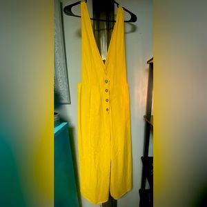 Sienna Sky Jumper w/ wide Straps, buttons in front